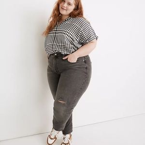 Madewell The Perfect Vintage Jean | 18W | Raw Hem Ripped Knee | NWT